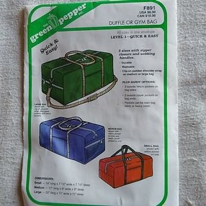 Duffle or Gym Bag Pattern